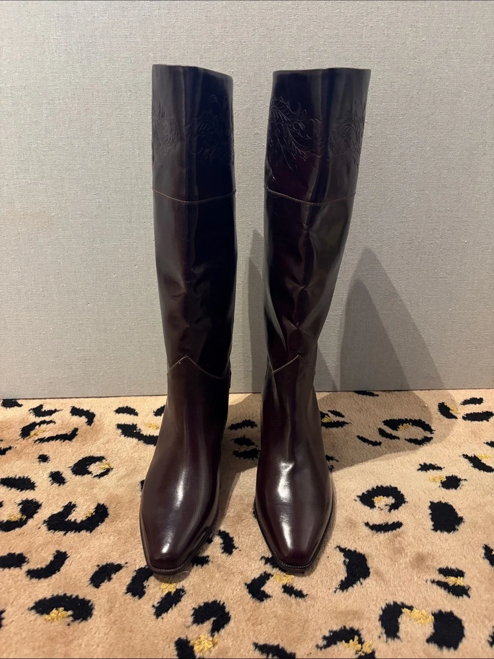 Emme Uno Italian Leather Vintage Knee High Boots